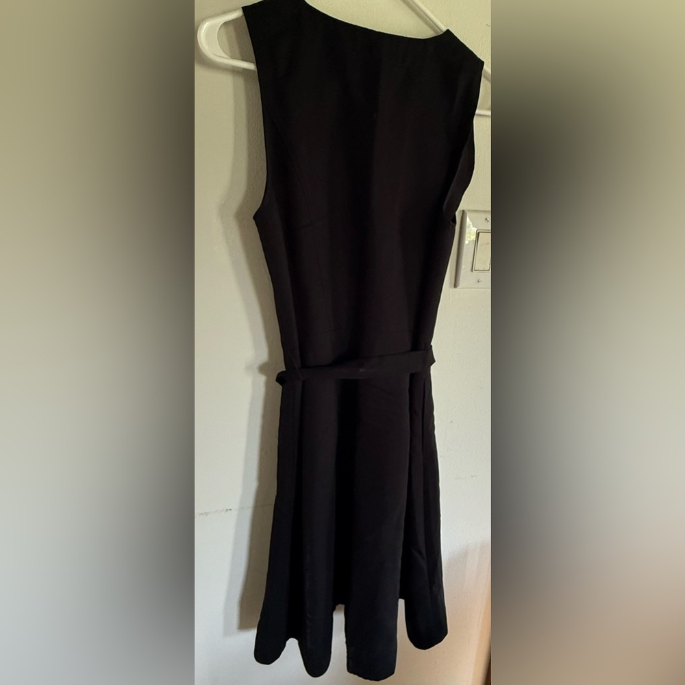 Ann Taylor Loft Black Sleeveless Button Down Dress Women's 4 - Picture 3 of 9